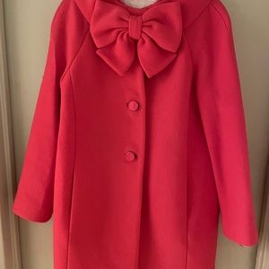 Kate Spade NY bow winter wool coat